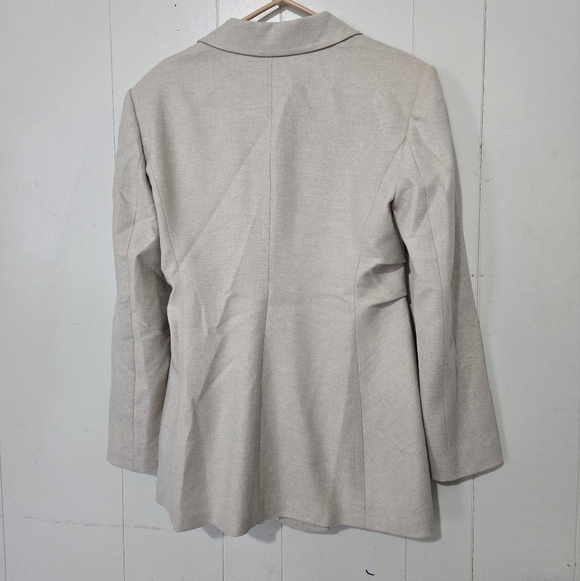 NWT Zara Women's Blazer Gathered Waist Jacket -Size M - Picture 8 of 8